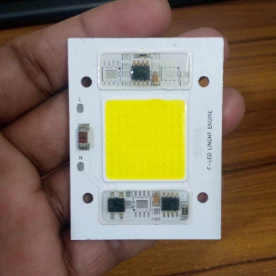 Picture of WHITE Color 50W Supper Bright White 50W Direct AC 220V 60x45mm COB LED Chip 50 Watt White Color Light Directly Connect AC 220V Without Need Any Drivers For DIY Flood Light
