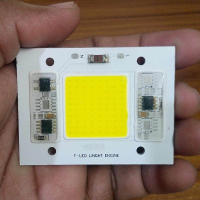 Picture of WHITE Color 50W Supper Bright White 50W Direct AC 220V 60x45mm COB LED Chip 50 Watt White Color Light Directly Connect AC 220V Without Need Any Drivers For DIY Flood Light
