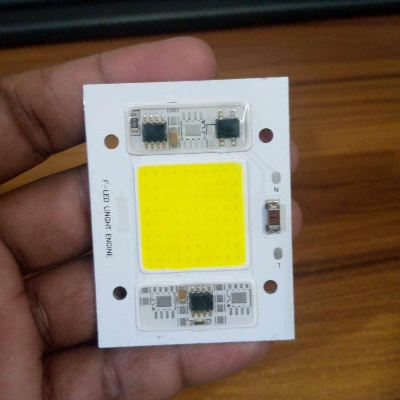 Picture of WHITE Color 50W Supper Bright White 50W Direct AC 220V 60x45mm COB LED Chip 50 Watt White Color Light Directly Connect AC 220V Without Need Any Drivers For DIY Flood Light