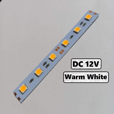 Picture of WARM White Color 5050 60D JX-4774 5W Supper Bright Warm White 5W DC 12V 100x12mm COB 6 LED Chip 5 Watt Warm White Color Light Directly Connect DC 12V Without Need Any Drivers For DIY Flood Light