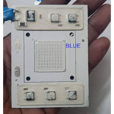 Picture of BLUE Color 8060-50W 50W Supper Bright Blue 50W Direct AC 220V 80x60mm COB LED Chip 50Watt Blue Color Light Directly Connect AC 220V For DIY Flood Light - multicolor