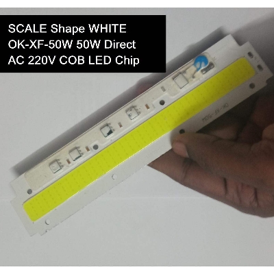 Picture of SCALE Shape WHITE Color OK-XF-50W 50W Supper Bright White 50W Direct AC 220V 177x38mm COB LED Chip 100Watt White Color Light Directly Connect AC 220V For DIY Flood Light - multicolor