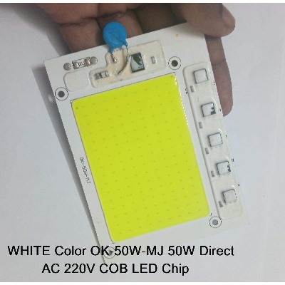 Picture of WHITE Color OK-50W-MJ 50W Supper Bright White 50W Direct AC 220V 105x76mm COB LED Chip 50Watt White Color Light Directly Connect AC 220V Without Need Any Drivers For DIY Flood Light - multicolor