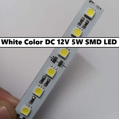Picture of White Color Lgt-0017 5W Supper Bright White 5W DC 12V 80x12mm COB 6 LED Chip 5 Watt White Color Light Directly Connect DC 12V Without Need Any Drivers For DIY Flood Light