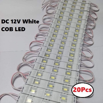 Picture of 20Pcs DC 12V COB White LED Light For Decoration Indoor Outdoor Office General Purpose Lighting DIY