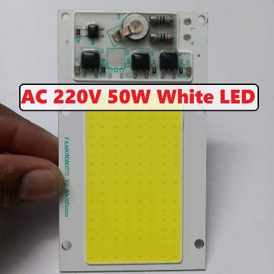 Picture of 60105 WHITE Color 50W AC 220V 50W Size 60x105mm COB SMD LED Light Chip White COB LED Light 220V COB LED Light 50W COB Light COB LED Chip 220V COB LED Chip 50W Light Bulbs - Rgb Light