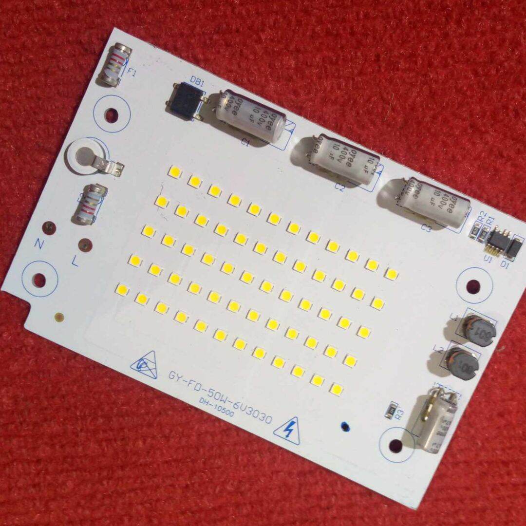 Picture of WHITE Color 50W Direct AC 220V GY-FD-50W-6V3030 50W Size 130x85mm COB SMD LED Light Chip White