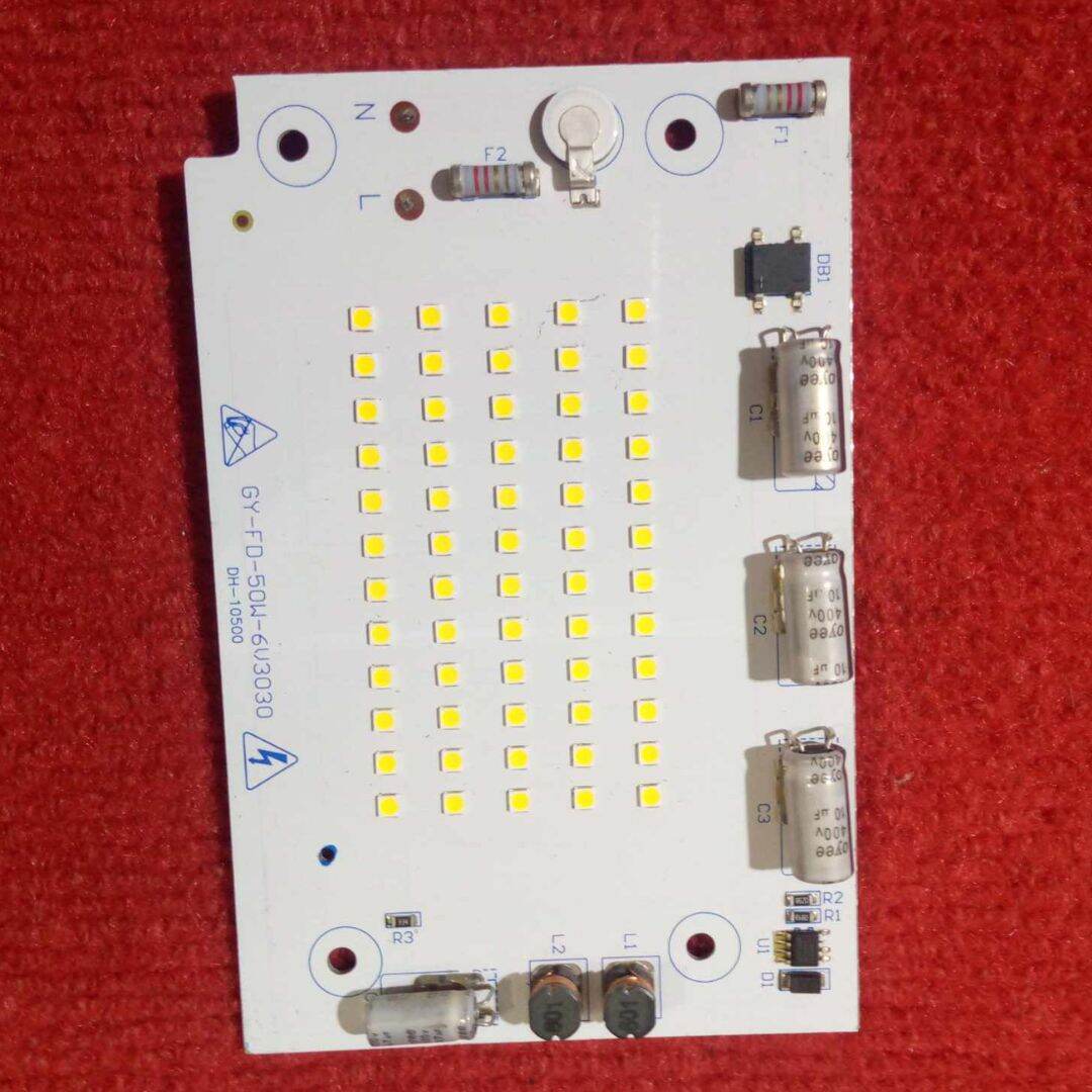 Picture of WHITE Color 50W Direct AC 220V GY-FD-50W-6V3030 50W Size 130x85mm COB SMD LED Light Chip White
