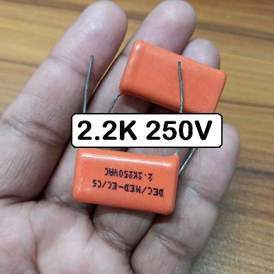 Picture of 3Pcs- 2.2K 250VRC Metallized 2.2K 250V Polypropylene Capacitors Mylar 0.0022nF Polyester Film Capacitor Electrical Circuitry Parts