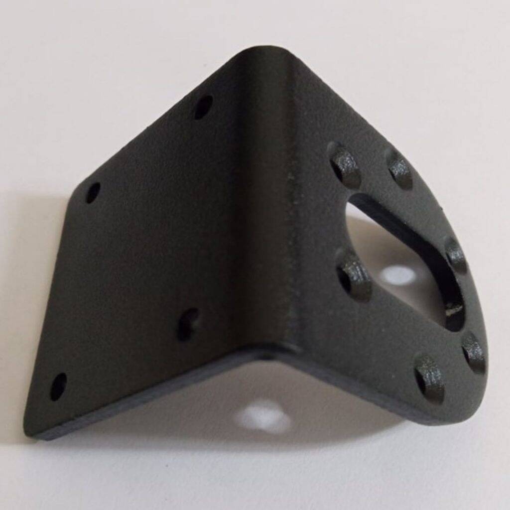 Picture of 37GB Servo Motor Bracket Metal L Type Shaped 41x 40 x 48mm Beam Steering Servo Gear Bracket For DC Gear Servo Motor CNC 3D Printer Robot Wheels Car 