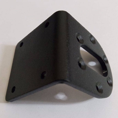 Picture of 37GB Servo Motor Bracket Metal L Type Shaped 41x 40 x 48mm Beam Steering Servo Gear Bracket For DC Gear Servo Motor CNC 3D Printer Robot Wheels Car 