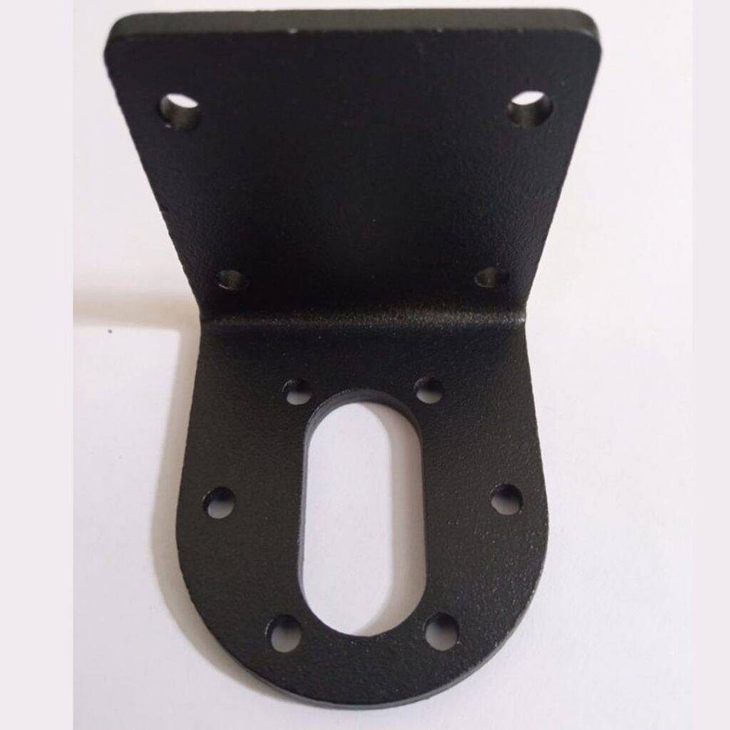 Picture of 37GB Servo Motor Bracket Metal L Type Shaped 41x 40 x 48mm Beam Steering Servo Gear Bracket For DC Gear Servo Motor CNC 3D Printer Robot Wheels Car 