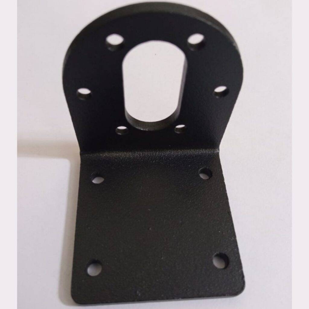 Picture of 37GB Servo Motor Bracket Metal L Type Shaped 41x 40 x 48mm Beam Steering Servo Gear Bracket For DC Gear Servo Motor CNC 3D Printer Robot Wheels Car 