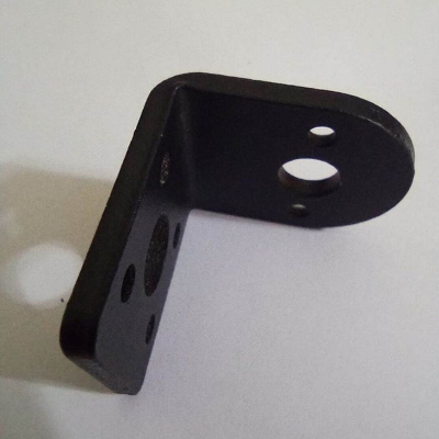 Picture of 25GA Gear Motor Bracket Metal L Type Shaped 32x33mm Gear Motor Bracket Beam Steering Servo Gear Bracket For Gear Motor CNC 3D Printer Robot Car Wheels - Black