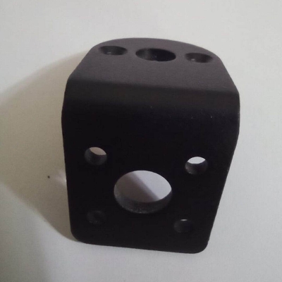 Picture of 25GA Gear Motor Bracket Metal L Type Shaped 32x33mm Gear Motor Bracket Beam Steering Servo Gear Bracket For Gear Motor CNC 3D Printer Robot Car Wheels - Black