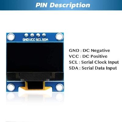 Picture of OLED LCD Display 1.3" Inch DC 3-5V 4 Pin 12864 128x64 Pixel  LCD Display Module IIC I2C Interface Communicate Module For Arduino Electronics Circuitry & Parts