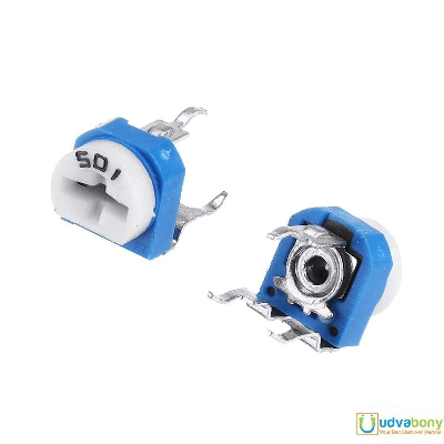 Picture of RM065 RM-065 VR 1M Ohm 105 Potentiometer Trimmer Trim Pot 1M Ohm 105 Trimpot Potentiometer Variable Resistor Top Adjustment Single Turn 6mm V/R Electrical Circuitry & Parts - 5Pcs