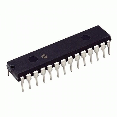 Picture of PIC18F2580 PIC-18F2580 PIC 18F2580 Microcontrollers IC 8-Bit 40MHz 32KB Flash Microchip MCU DIP-28 28 Pin Dual In Line Package Chip Electrical Circuitry & Parts