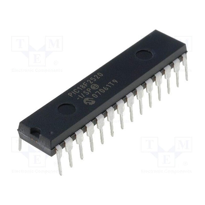 Picture of PIC18F2520 PIC-18F2520 PIC 18F2520 Microcontrollers IC 8-Bit 40MHz 32KB Flash Microchip MCU DIP-28 28 Pin Dual In Line Package Chip Electrical Circuitry & Parts