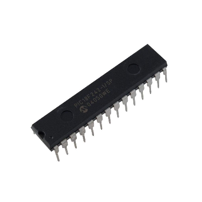 Picture of PIC18F242 PIC-18F242 PIC 18F242 Microcontrollers IC 8-Bit 40MHz 8KB Flash Microchip MCU DIP-28 28 Pin Dual In Line Package Chip Electrical Circuitry & Parts