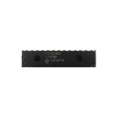 Picture of PIC16F883 PIC-16F883 PIC 16F883 Microcontrollers IC 8-Bit 20MHz 7KB Flash Microchip MCU DIP-28 28 Pin Dual In Line Package Chip Electrical Circuitry & Parts