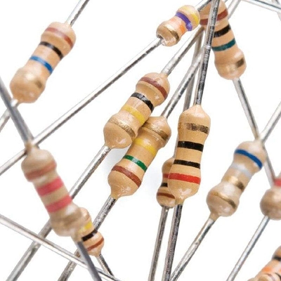 Picture of 50Pcs- 1.2 Ohm Resistors 1/4W 1.2Ohm Carbon Film Resistor 1.2 Ohm Resistance 0.25 Watt 5% Tolerance Fixed Resistors 2 Pin Leads