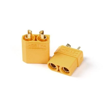 Picture of 1-Pair XT90 XT-90 Connectors MALE FEMALE For Charging Lipo Battery Heavy Current Power Supply Male Female Jack Socket For Leads Cables