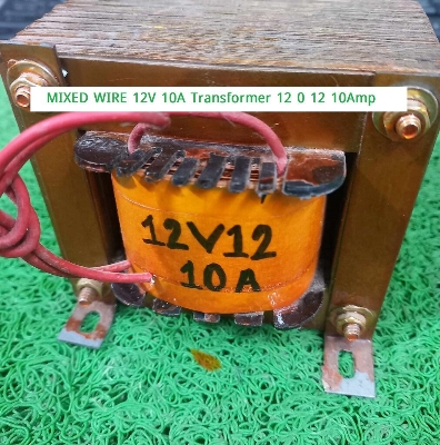 Picture of MIXED WIRE 12V 10A Transformer 12 0 12 10Amp Input AC 220V Output 12V Transformer 10A Transformer Step Down 12 0 12 Volt Transformers 10A
