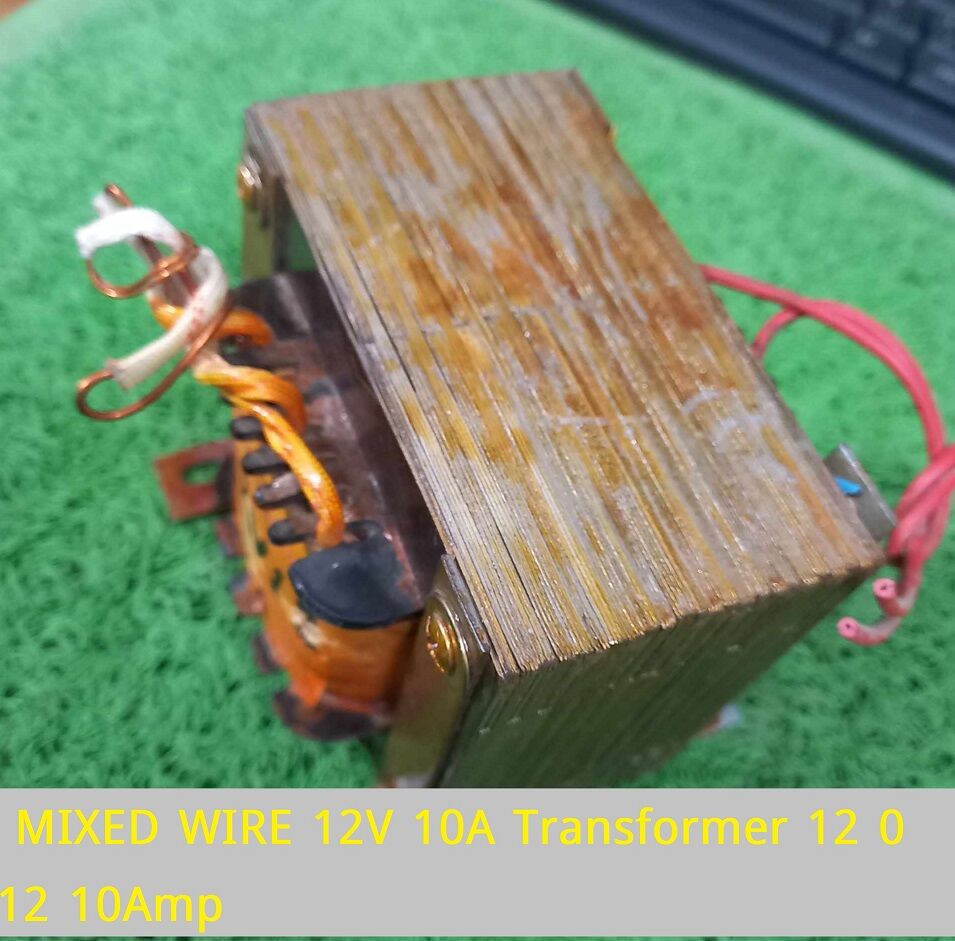Picture of MIXED WIRE 12V 10A Transformer 12 0 12 10Amp Input AC 220V Output 12V Transformer 10A Transformer Step Down 12 0 12 Volt Transformers 10A