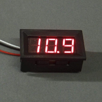 Picture of DC 0-100V 0.56 Inch Digital Display Voltmeter Panel Mount Home Use Voltage Display 3 Wire Digital AC Voltmeter Voltage Meter RED Display 100V Digital Voltage Meter Tester Electrical Circuitry & Parts