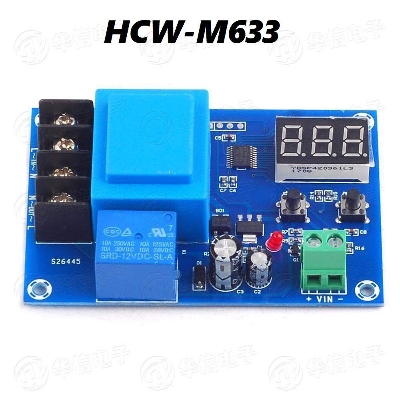 Picture of HCW-M633 Battery Charger Control Module DC 6-60V Lithium Battery Charging Control Switch Protection Board Lead-Acid Battery HW M633