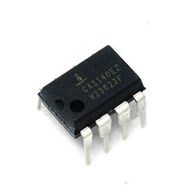Picture of 3140 CA3140EZ CA3140E CA3140 Bi-MOS Operational Amplifier OPAMP DIP-8 Pin Package 4.5MHz With MOSFET Input Bipolar Output 8 Pin DIP-8 Dual In Line Package Chip Electrical Circuitry & Parts