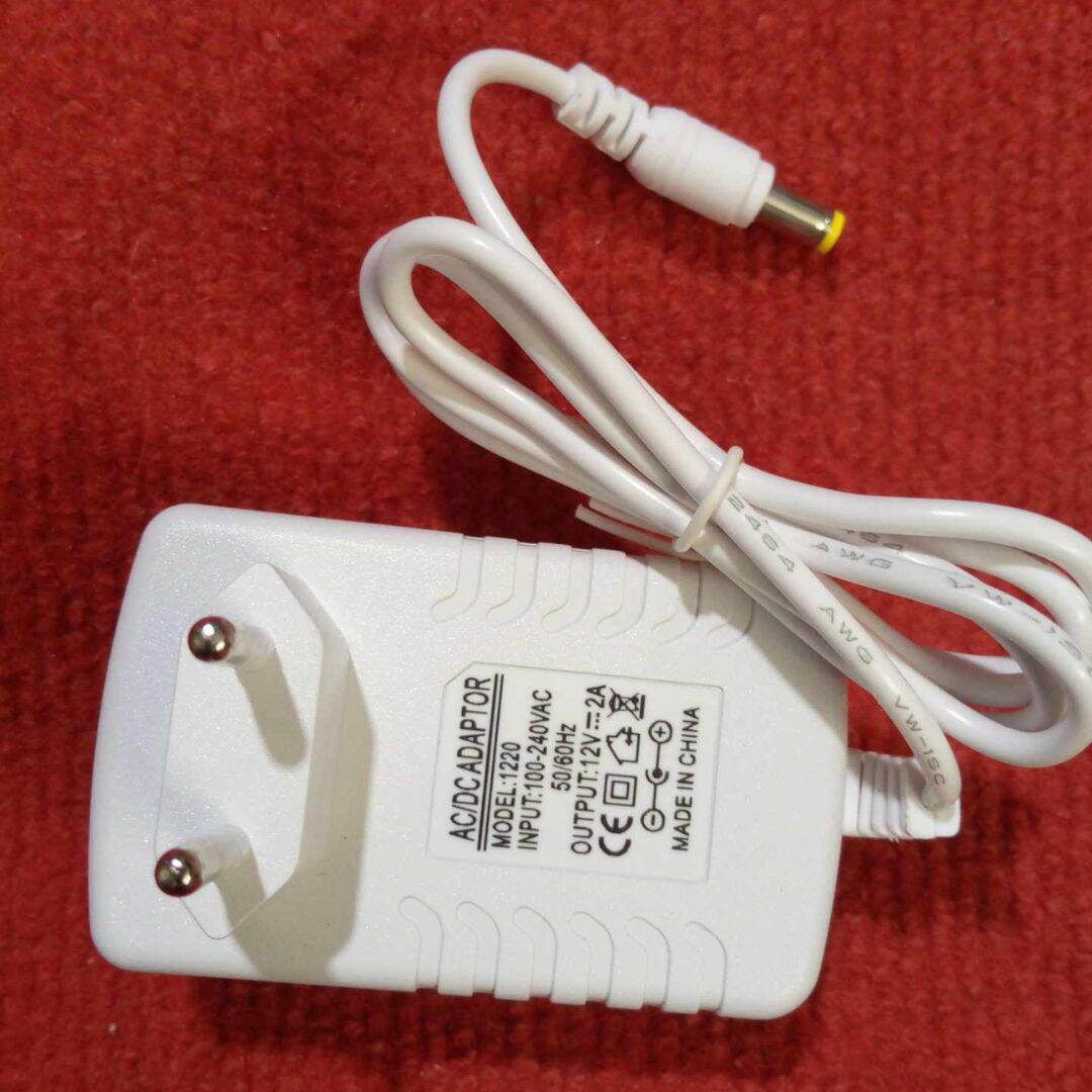 Picture of 12V 2A White AC 220V To DC 12V 2A Power Supply Adapters Chargers 12V 2Amp Chargers Adaptors - Multi Plug