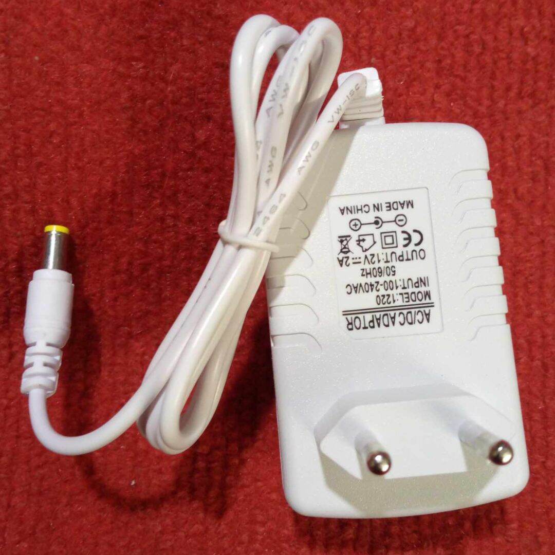 Picture of 12V 2A White AC 220V To DC 12V 2A Power Supply Adapters Chargers 12V 2Amp Chargers Adaptors - Multi Plug