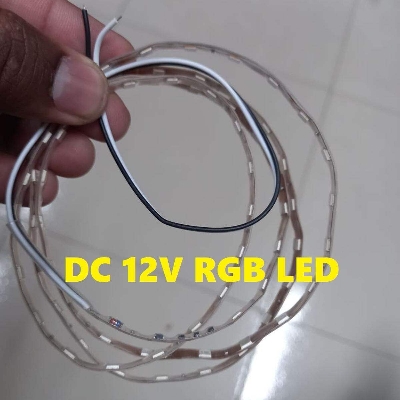 Picture of HEAVY Quality RGB 3Feet 72Pcs Strip LED Lights Multicolor DC 12V RGB LED Strip Color Changing Light For Living Room Party Decoration LED Strip Lighting