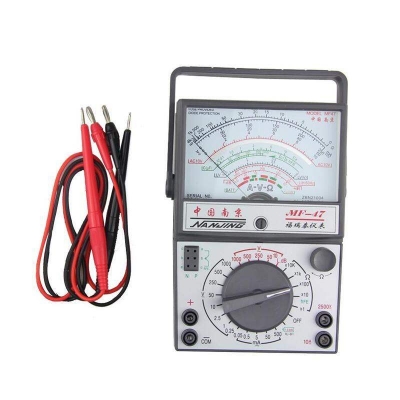 Picture of MF-47 Analog Multimeter Linear Analog Multimeter Tester AC DC Voltmeter Buzzer Ohm Battery Test Tool AC/DC AVO Amp Volt Ohm