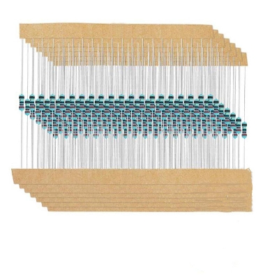 Picture of 50Pcs- Tolerance 1% 3.3 Ohm Resistors 3.3 Ohm Carbon Film Resistor 3.3 Ohm 1/4W Resistance 0.25 Watt Fixed Resistors Passive Components Parts 2Pin Leads