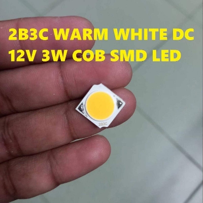 Picture of 2B3C WARM WHITE DC 12V 3W COB SMD LED Light Chip Ultra Bright Warm White 3 Watt LED Light Panel Mount Aluminum Base For Solar Panel Flood Light Household Garden