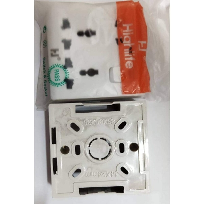 Picture of Switch Box and Combine Universal Power Switch And Back Part 3Pin 2Pin Combine Socket AC 250V 16A 8 Pin Combine Wall Switch Box Socket Back And Part Electrical Wall Mount Gang Plug Socket For IPS UPS Stabilizer Computer Refrigerator