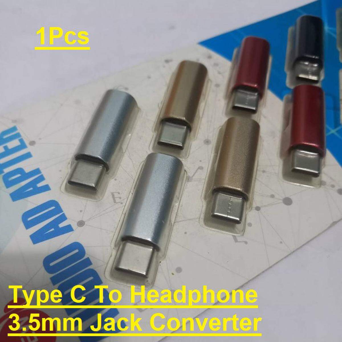 Picture of Metal Body Type C To Headphone Ear-Phone 3.5mm Jack Interface Converters Audio Adapter For Mobile Smart Phone Type C Chargers