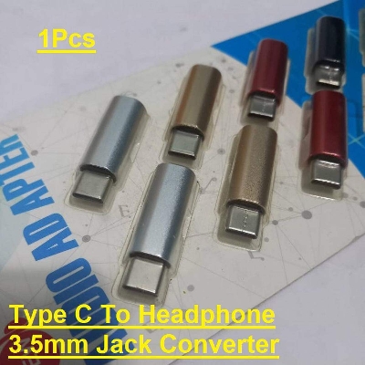 Picture of Metal Body Type C To Headphone Ear-Phone 3.5mm Jack Interface Converters Audio Adapter For Mobile Smart Phone Type C Chargers