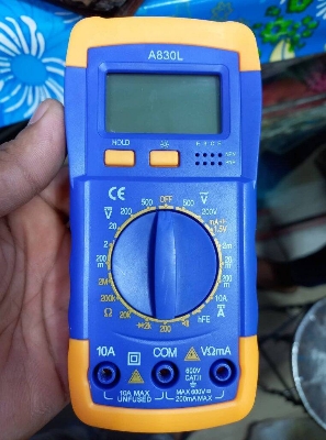 Picture of A830L 830L 830 Portable Digital LCD Multimeter Tester With Buzzer Ohm Test Tool Digital Display Voltage Ampere Meter Test Probe DC AC LCD Display Multimeter