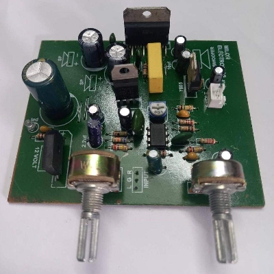 Picture of BANGLADESHI TDA7377 TDA 7377 Speaker Amplifier Board 2 Volume 10W Dual Channel Music Audio Stereo Module DC12V DIY For Speaker High Power Home