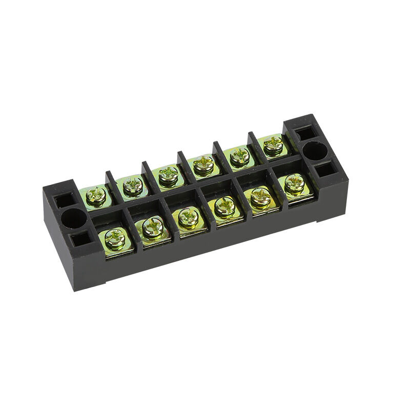 Picture of TB-2506 6P Double Row Terminal Block 600V 25A Terminal Block TB-2506 600V 25A 6P Double Row 6 Pin Terminal Block TB-2506 Terminal Block 600V 25A TB Series 6 Positions Cables Connectors
