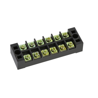 Picture of TB-2506 6P Double Row Terminal Block 600V 25A Terminal Block TB-2506 600V 25A 6P Double Row 6 Pin Terminal Block TB-2506 Terminal Block 600V 25A TB Series 6 Positions Cables Connectors