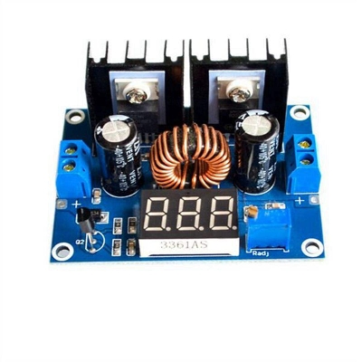 Picture of DUAL IC Heatsinks With Display XL4016 XL-4016 DC DC Step Down PWM BUCK Converter 4-36V To 1.25-36V 8A 200W Adjustable Power Supply Adapters Module