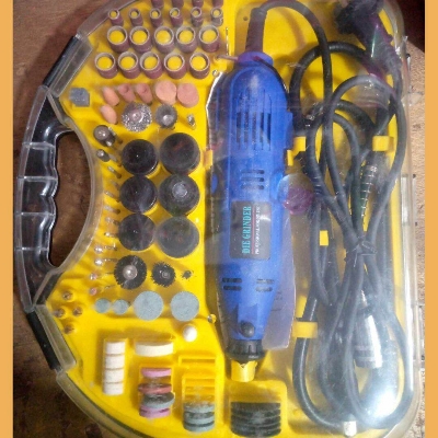Picture of Dremel Mini Drill AC 220V 180W 211Pcs Electric Power Tools Dremel Rotary Drill Grinding Machine Engraving Sanding Polishing Adjustable Speed DIY Tool Set - drill machine