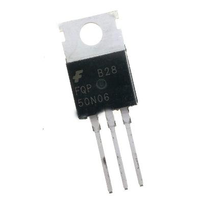 Picture of FQP50N06 KIA50N06 50N06 5006 N-Channel 60V 50A Mode Field Effect Transistor TO-220 Package General Purpose Amplifier 3Pin Leads