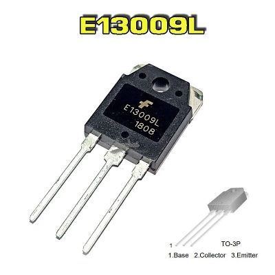 Picture of MJE13009 E13009 E13009L 13009 NPN Transistor 400V 12A 75W Electronic Power Transistor NPN Switch Mode High Voltage Triode Transistor TO-220 Leads