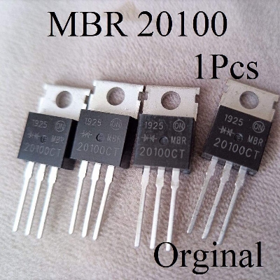 Picture of Better Quality MBR20100 Diode MBR20100CT MBR20100C 20A 100V Schottky Diode TO-222 MBR 20100 Power Rectifier Chip 3 Pin Leads